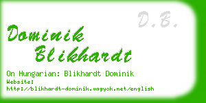 dominik blikhardt business card